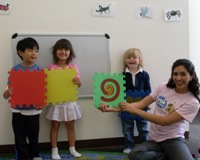 3-5 year olds during Spanish for Kids presentation week